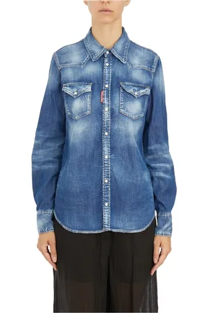 Dsquared2 Mujer, Blusas y Camisas, Azul, Talla: S