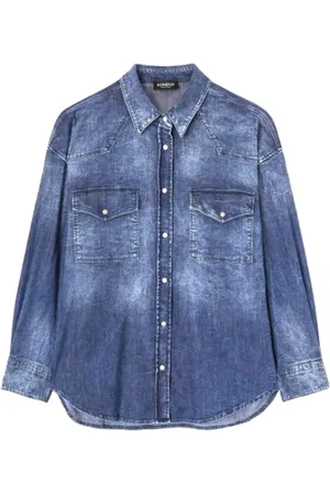 Dondup Mujer, Blusas y Camisas, Azul, Talla: L