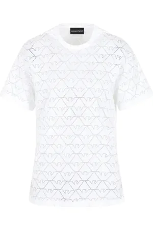 Emporio Armani Mujer, Camisetas, Blanco, Talla: M