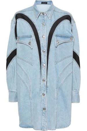 MUGLER Mujer, Blusas y Camisas, Azul, Talla: M
