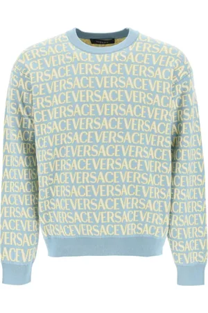 VERSACE Hombre, Sudaderas, Azul, Talla: M