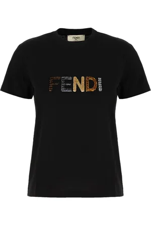 Fendi Mujer, Camisetas, Negro, Talla: S