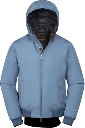 MOORER Hombre, Chaquetas, Azul, Talla: XL