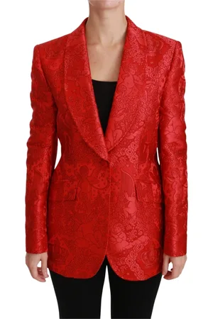 Dolce & Gabbana Mujer, Chaquetas, Rojo, Talla: L