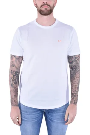 sun68 Hombre, Camisetas, Blanco, Talla: XL