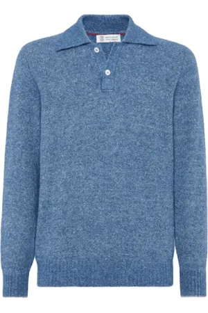 Brunello Cucinelli Hombre, Jerseys, Azul, Talla: L