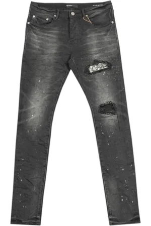Purple Brand Hombre, Vaqueros, Negro, Talla: W34