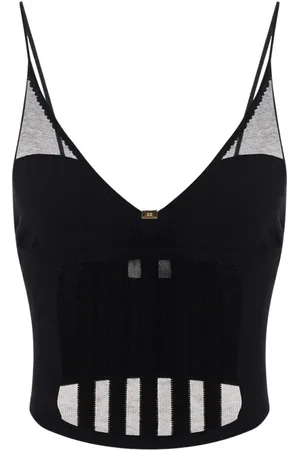 Elisabetta Franchi Mujer, Camisetas, Negro, Talla: S