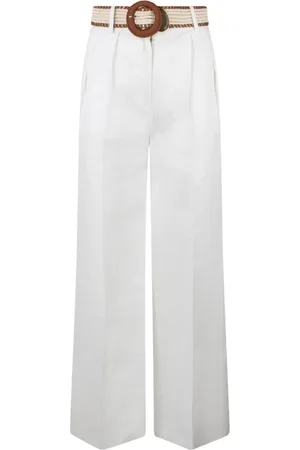 ZIMMERMANN Mujer, Pantalones, Blanco, Talla: M