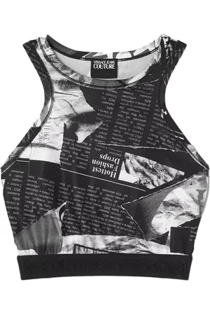 VERSACE Mujer, Camisetas, Negro, Talla: M