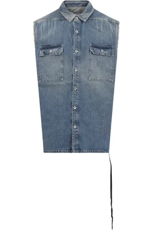 Rick Owens Hombre, Chaquetas, Azul, Talla: S
