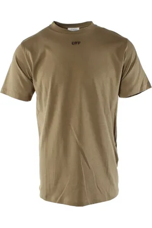 OFF-WHITE Hombre, Camisetas, Marrón, Talla: S