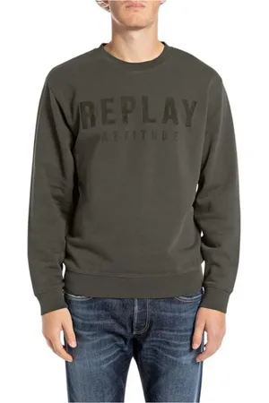 Replay Hombre, Sudaderas, Verde, Talla: S