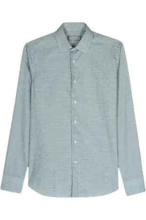 CANALI Hombre, Camisas, Verde, Talla: L
