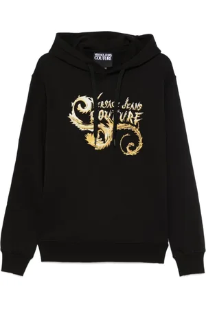 VERSACE Hombre, Sudaderas, Negro, Talla: L