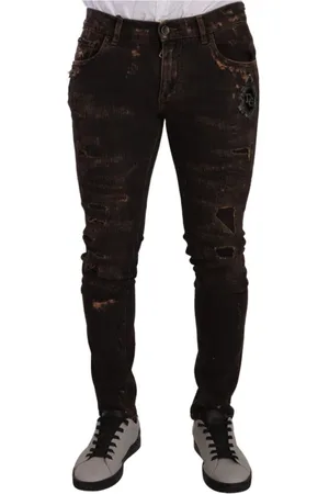 Dolce & Gabbana Hombre, Vaqueros, Marrón, Talla: M