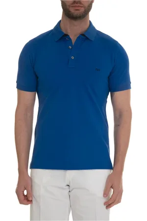 FAY Hombre, Camisetas, Azul, Talla: S