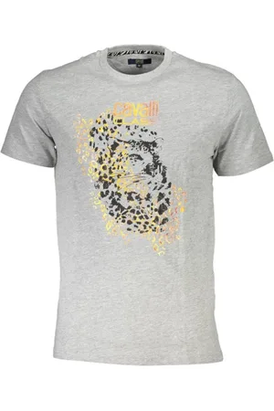Roberto Cavalli Hombre, Camisetas, Gris, Talla: XL