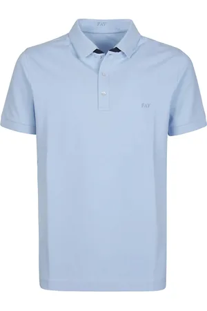 FAY Hombre, Camisetas, Azul, Talla: M