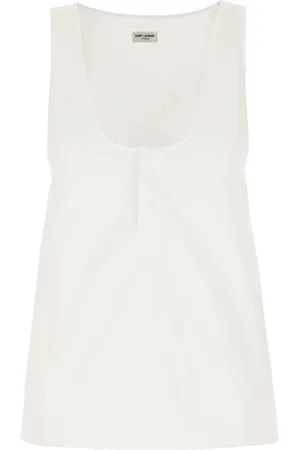 Saint Laurent Mujer, Camisetas, Blanco, Talla: S