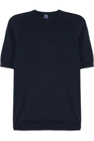 FEDELI Hombre, Camisetas, Azul, Talla: 4XL