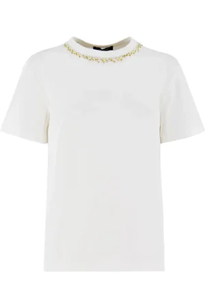 Fabiana Filippi Mujer, Camisetas, Blanco, Talla: S