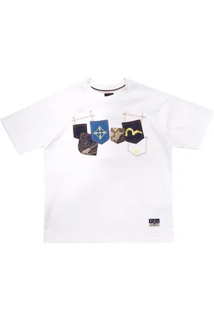 Evisu Hombre, Camisetas, Blanco, Talla: XL