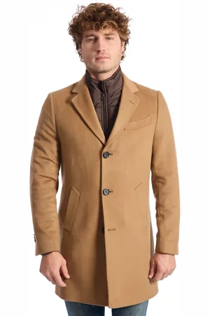 BALDININI Hombre, Abrigos, Marrón, Talla: L
