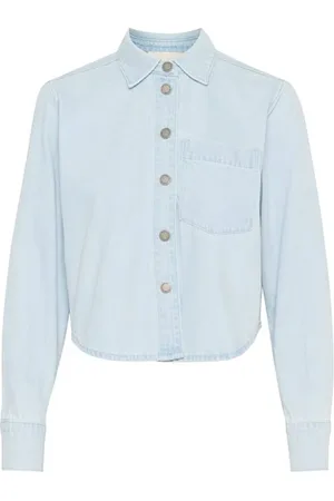 My Essential Wardrobe Mujer, Blusas y Camisas, Azul, Talla: XL