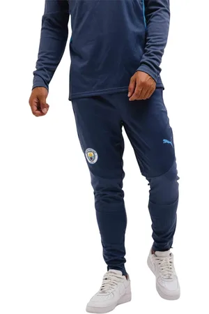 PUMA Hombre, Pantalones, Azul, Talla: L