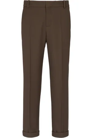 Balmain Hombre, Pantalones, Marrón, Talla: L