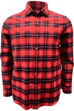SALVATORE PICCOLO Hombre, Camisas, Rojo, Talla: 4XL