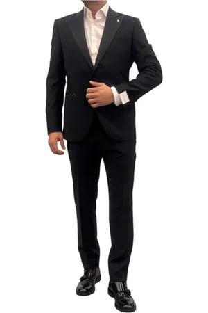 LUIGI BIANCHI MANTOVA Hombre, Trajes, Negro, Talla: L