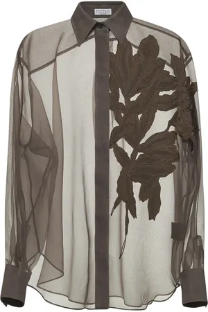 Brunello Cucinelli Mujer, Blusas y Camisas, Marrón, Talla: M