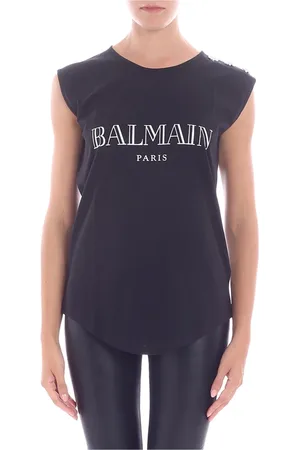 Balmain Mujer, Camisetas, Negro, Talla: M