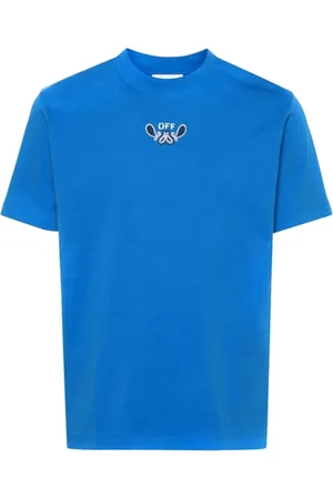 OFF-WHITE Hombre, Camisetas, Azul, Talla: L
