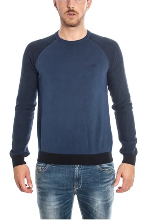Emporio Armani Hombre, Sudaderas, Azul, Talla: L