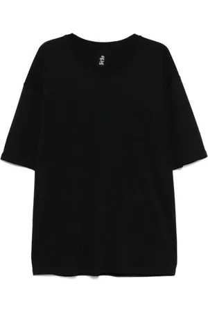 THOM KROM Hombre, Camisetas, Negro, Talla: L