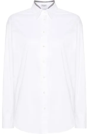 Brunello Cucinelli Mujer, Blusas y Camisas, Blanco, Talla: L