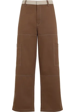 OFF-WHITE Hombre, Pantalones, Marrón, Talla: M