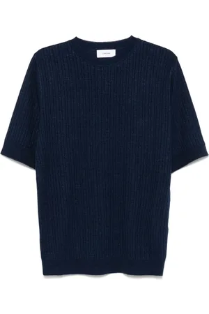 LARDINI Hombre, Camisetas, Azul, Talla: L