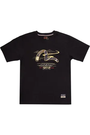 Evisu Hombre, Camisetas, Negro, Talla: M