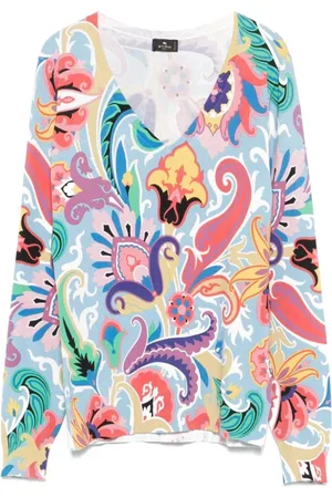 Etro Mujer, Camisetas, Azul, Talla: M