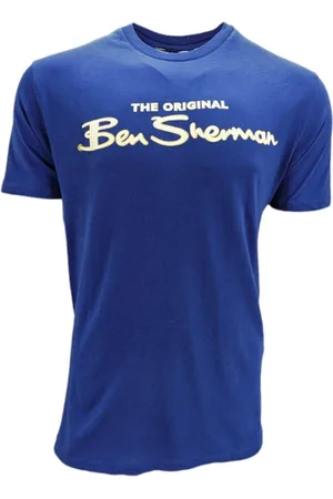 Ben Sherman Hombre, Camisetas, Azul, Talla: M