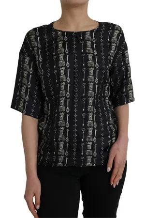 Dolce & Gabbana Mujer, Camisetas, Negro, Talla: S