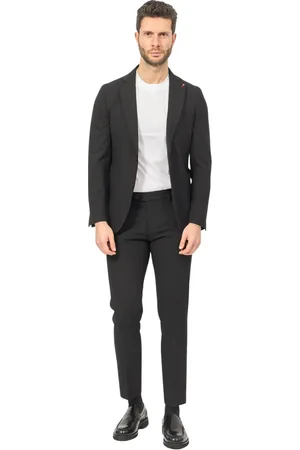 MULISH Hombre, Trajes, Negro, Talla: L
