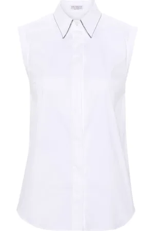 Brunello Cucinelli Mujer, Blusas y Camisas, Blanco, Talla: L