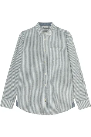 GAS Hombre, Camisas, Azul, Talla: S