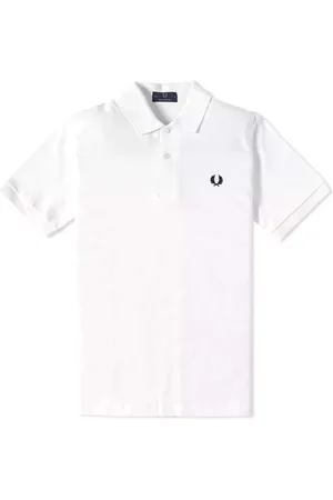 Fred Perry Hombre, Camisetas, Blanco, Talla: 4XS