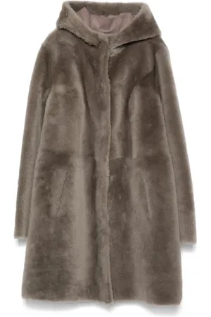 arma leder Mujer, Abrigos, Gris, Talla: L